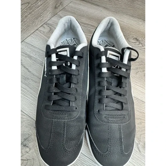 Puma Roma Reversed Classic Black White 392263-02 Men's Size 9.5 Sneakers Shoes - Picture 4 of 8